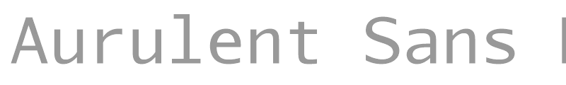 Aurulent Sans Mono