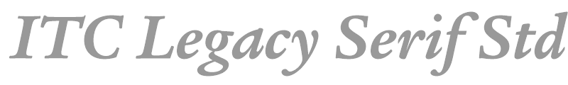 ITC Legacy Serif Std