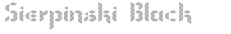 Sierpinski Black