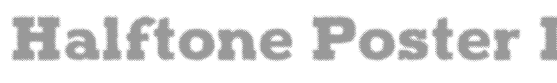 Halftone Poster