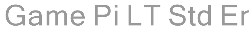 Game Pi LT Std