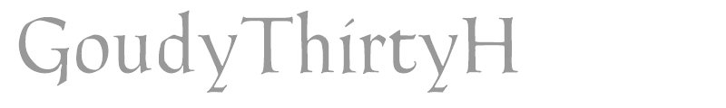 GoudyThirtyH