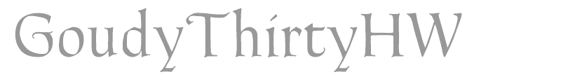 GoudyThirtyHW