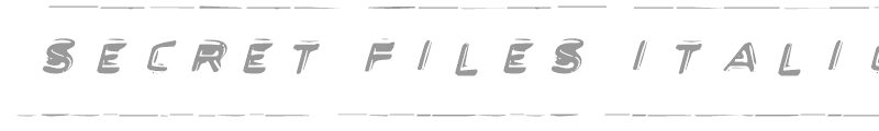 Secret Files Italic