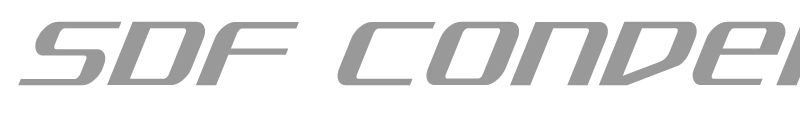 SDF Condensed Italic