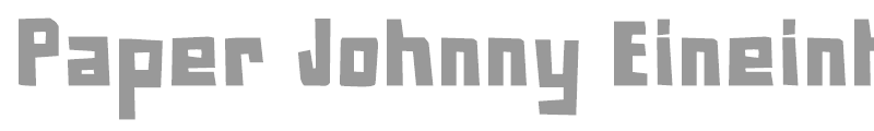 Paper Johnny Eineinhalb