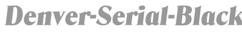 Denver-Serial-Black