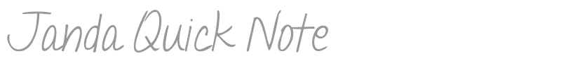 Janda Quick Note
