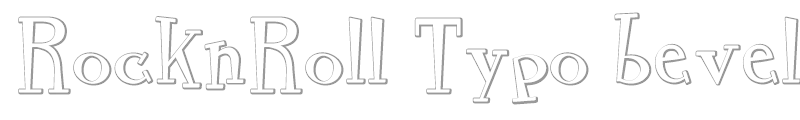 RocknRoll Typo bevel