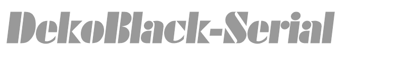 DekoBlack-Serial