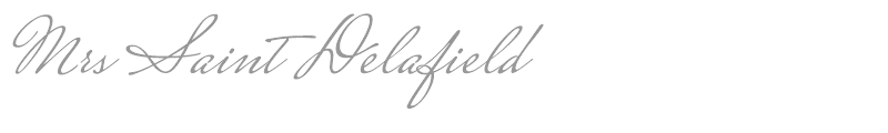 Mrs Saint Delafield