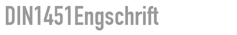 DIN1451Engschrift