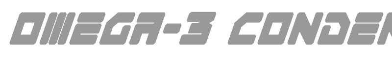 Omega-3 Condensed Italic