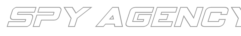 Spy Agency Outline Italic