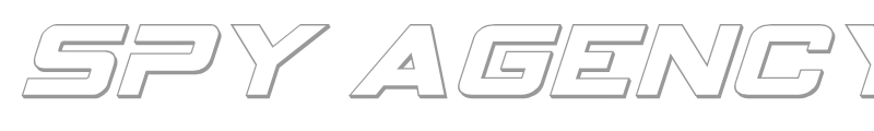 Spy Agency 3D Italic
