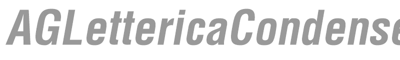 AGLettericaCondensed