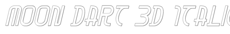 Moon Dart 3D Italic