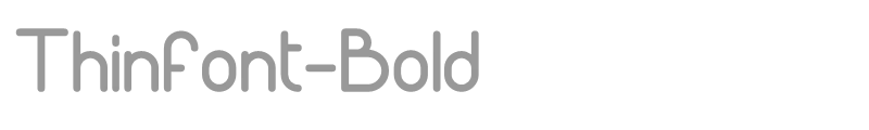 Thinfont-Bold
