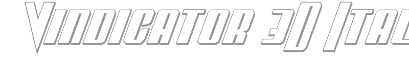 Vindicator 3D Italic