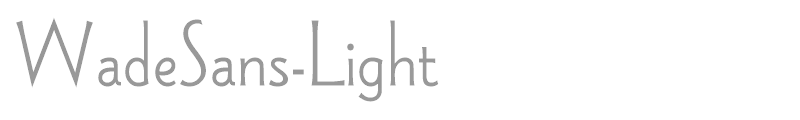 WadeSans-Light