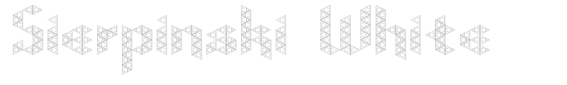 Sierpinski White