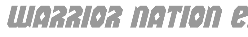 Warrior Nation Expanded Italic
