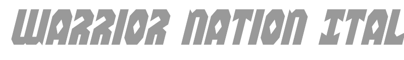 Warrior Nation Italic
