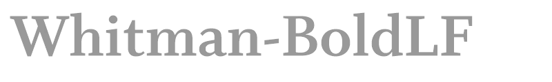 Whitman-BoldLF
