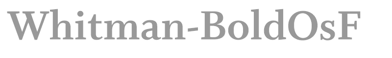 Whitman-BoldOsF
