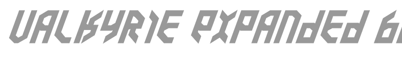Valkyrie Expanded Bold Italic