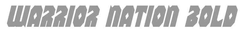 Warrior Nation Bold Italic