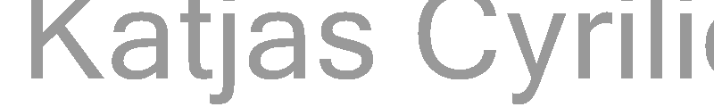 Katjas Cyrilic