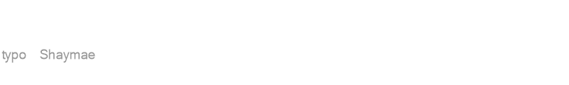 typo Shaymae
