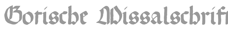 Gotische Missalschrift