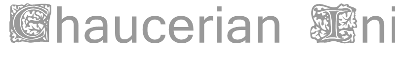 Chaucerian Initials