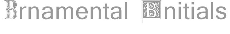 Ornamental Initials B