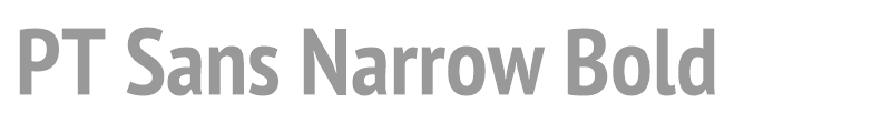 PT Sans Narrow