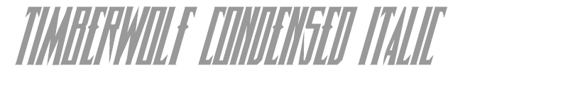 Timberwolf Condensed Italic