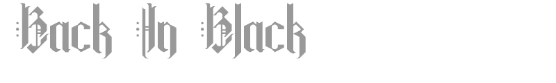 Back In Black