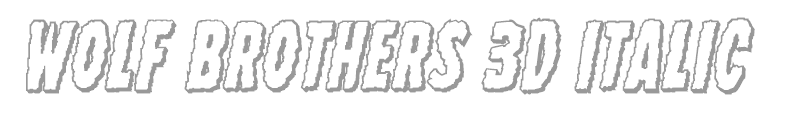 Wolf Brothers Staggered Italic