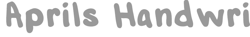 Aprils Handwriting