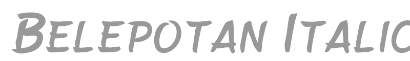 Belepotan Italic