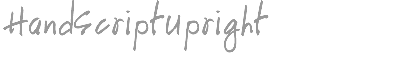 HandScriptUpright