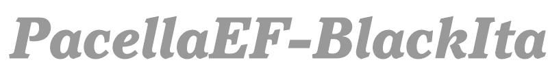 PacellaEF-BlackItalic