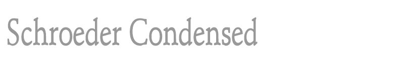 Schroeder Condensed