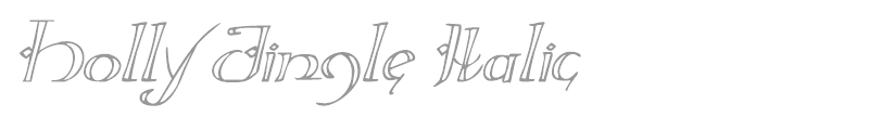 Holly Jingle Italic