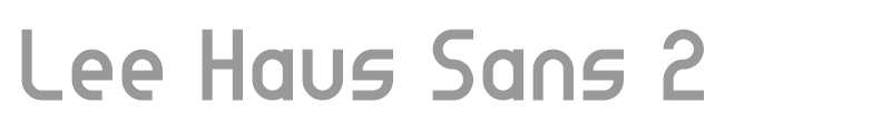 Lee Haus Sans 2