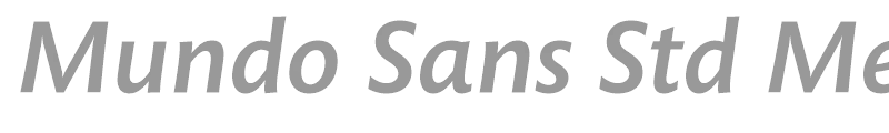 Mundo Sans Std