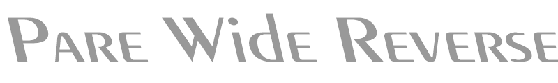 Pare Wide Reverse