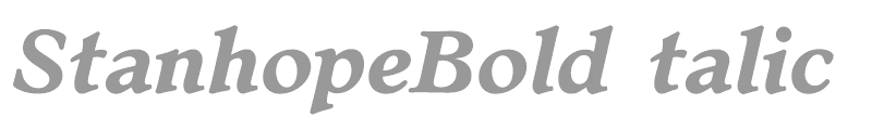StanhopeBoldItalic